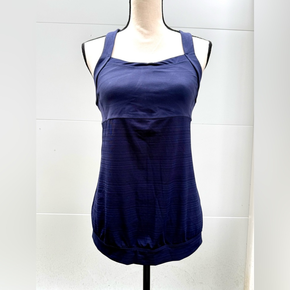 Athleta Navy Blue Yoga Tank Top